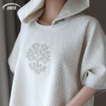 Lininis pončo rankšluostis su kapišonu Gyvybės medis