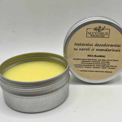 Natūralus dezodorantas su neroliu ir mandarinais