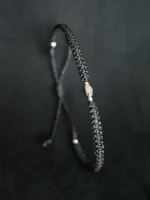 Vyriška macrame pinta apyrankė "What If"