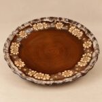 Ruda lėkštė su ornamentais - Image 2