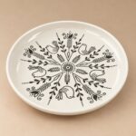 Keraminė lėkštė „Liaudies ornamentai“